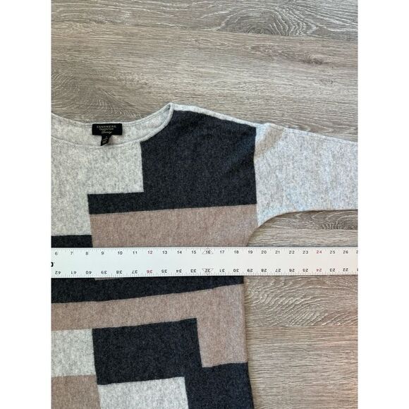 Charter Club EUC Luxury 100% Cashmere Colorblock Sweater Size S - Picture 5 of 5